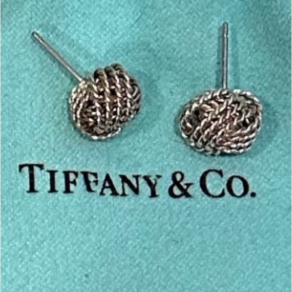 Vintage, Tiffany& Co Twist Knott Earrings - Picture 2 of 3